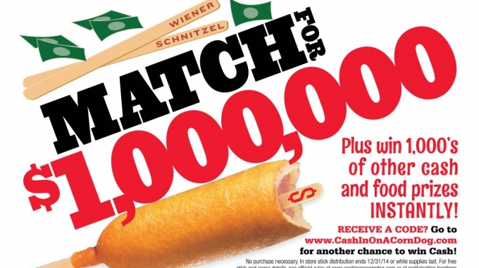 Imagery for WIENERSCHNITZEL’S “ CASH IN ON A CORN DOG” SWEEPSTAKES IS BACK AND BETTER THAN EVER