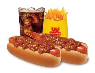 Combo #1 Two Chili Dogs, Small Fries and Small Drink Photo