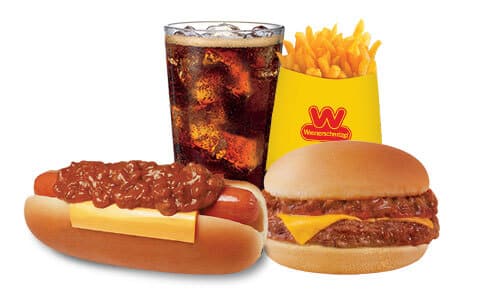 Combo #3 Chili Cheese Dog, Chili Cheeseburger, Small Fries and Small Drink Combo #3 Chili Cheese Dog, Chili Cheeseburger, Small Fries and Small Drink