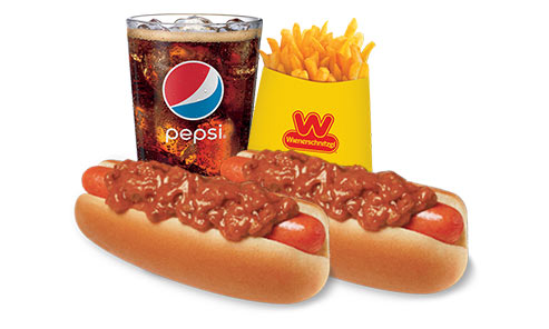 2 chili dogs combo