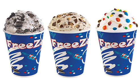 Oreo Freezee, Reeses Freezee, M&M Freezee