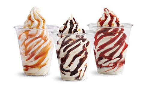 Tastee Freez Sundaes