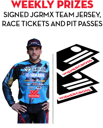 Weekly Prizes - Signed JGRMX Team Jersey, Race Tickets and Pit Passes