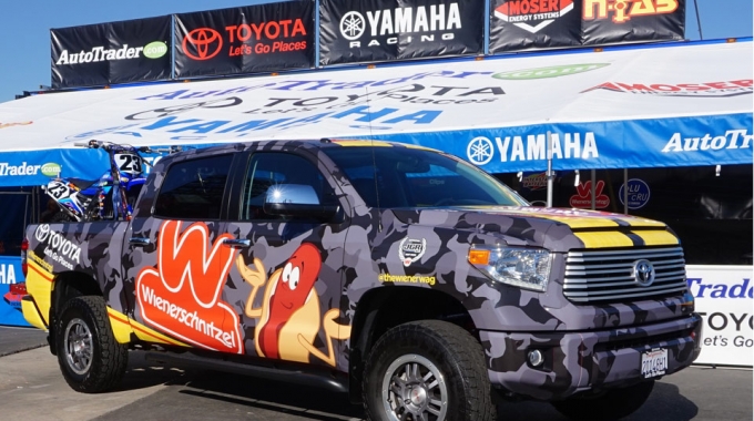 Wienerschnitzel Partners with Toyota at West Coast Supercross and Motocross Events