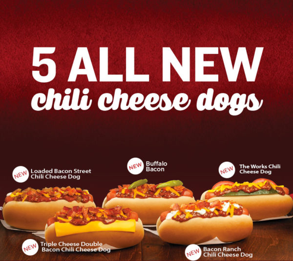 5 New Chili Cheese Dogs Wienerschnitzel