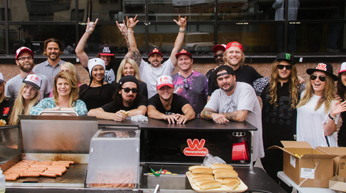 Wienerschnitzel Donates $100K to Match Funds Raised During Hot Dogs for Homeless Tour