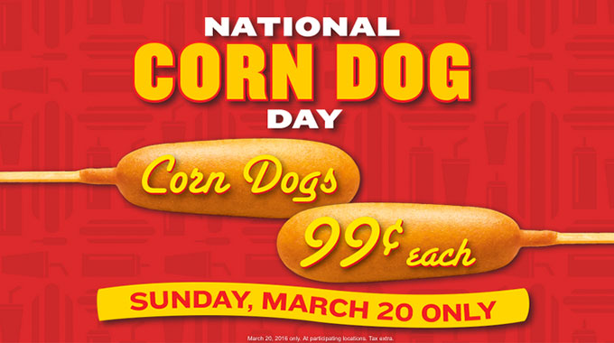 Wienerschnitzel Celebrates National Corn Dog Day on March 20