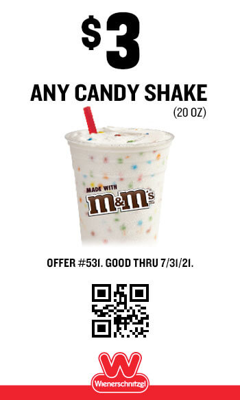 $3 Any Candy Shake Coupon