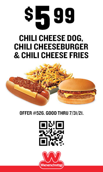 $5.99 Chili Cheese Dog, Chili Cheeseburger & Chili Cheese Fries Coupon