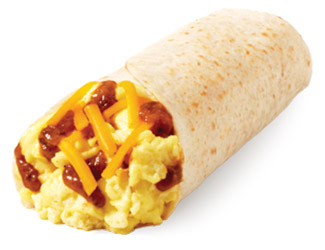 Chili Cheese Egg Burrito Photo