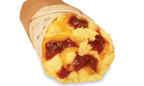 Chili Cheese Egg Burrito