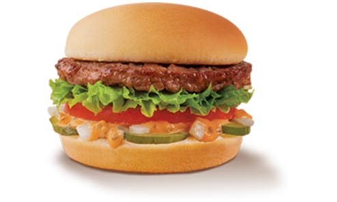 Classic Burger with thousand island dressing