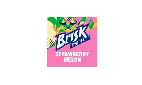 Brisk strawberry melon iced tea
