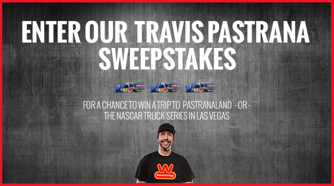 Wienerschnitzel will Send One Lucky Hot Dogger to Hang Out at the Action Sports Home of Eleven-Time X-Games Champion Travis Pastrana