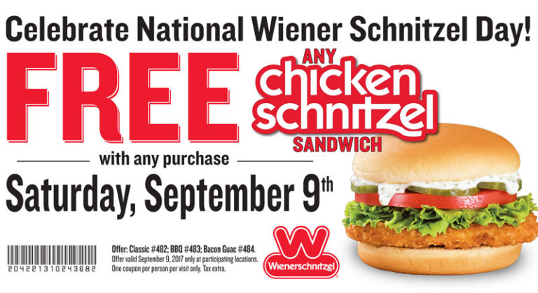 Wienerschnitzel Day September 9th 2017 - Wienerschnitzel