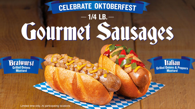 Wienerschnitzel Goes Big For Oktoberfest, With New Quarter-Pound Gourmet Sausages