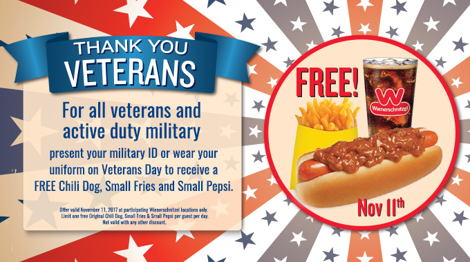 Media - Wienerschnitzel Honors US Veterans and Active and Reserve Military