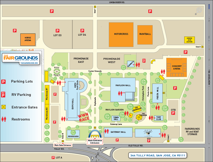 Santa Clara County Fair Map