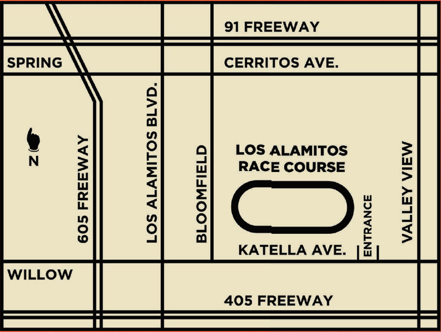 Los Alamitos Wiener Nationals Map