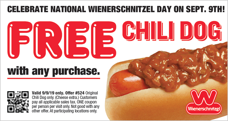 National Wienerschnitzel Day Coupon