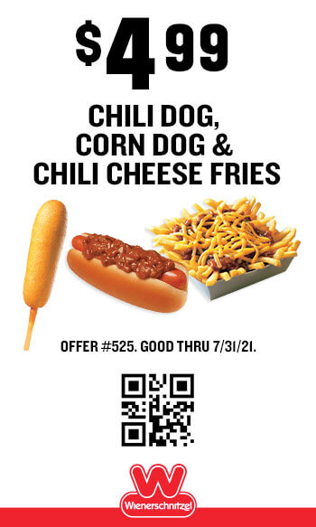 $4.99 Chili Dog, Corn Dog & Chili Cheese Fries Coupon