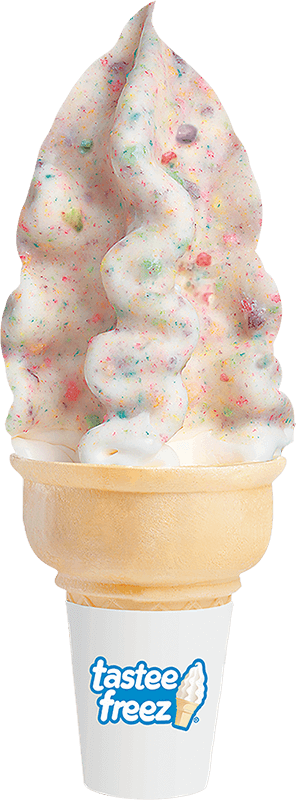Froot Loops dipped cone