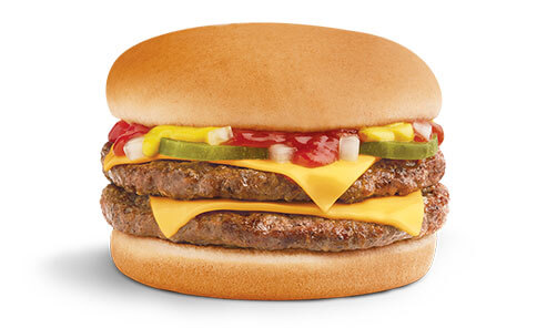 double cheeseburger wienerschnitzel burgers food