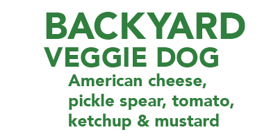Backyard Veggie Dog Title with Description