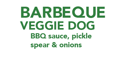 Barbeque Veggie Dog Title with Description