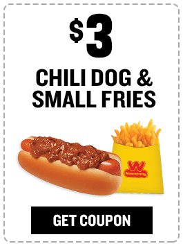 $3 Chili Dog and Small Fries