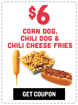 $6 Corn Dog, Chili Dog & Chili Cheese Fries #538