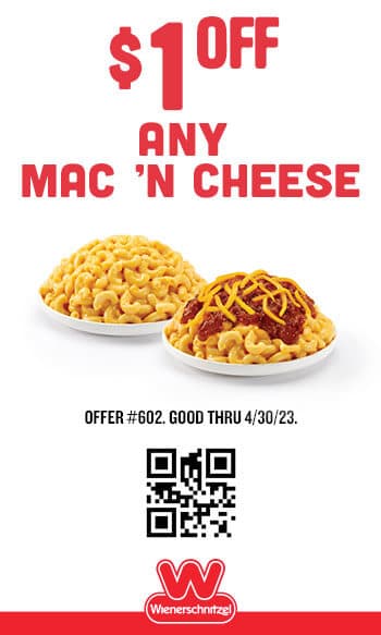 $1 Off Any Mac N Cheese Coupon #602