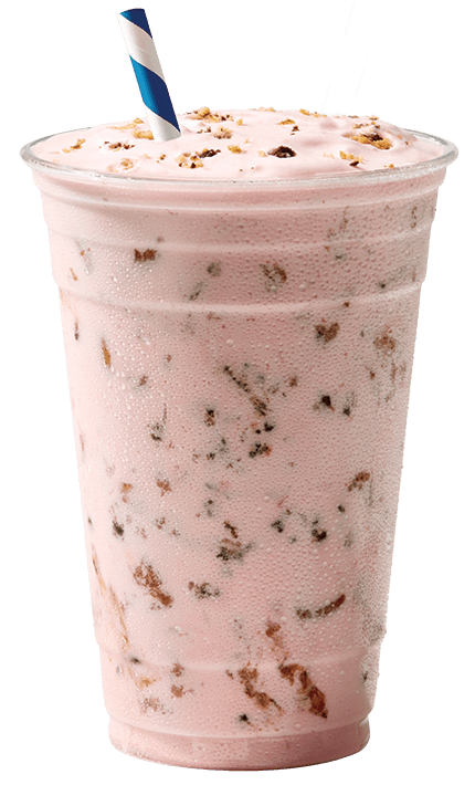 Chips Ahoy strawberry shake