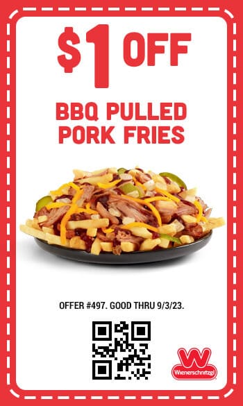 $1 Off BBQ Pulled Pork Fries Coupon