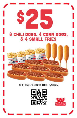 $25 - Eight Chili Dogs, Four Corn Dogs, and Four Small Fries Coupon