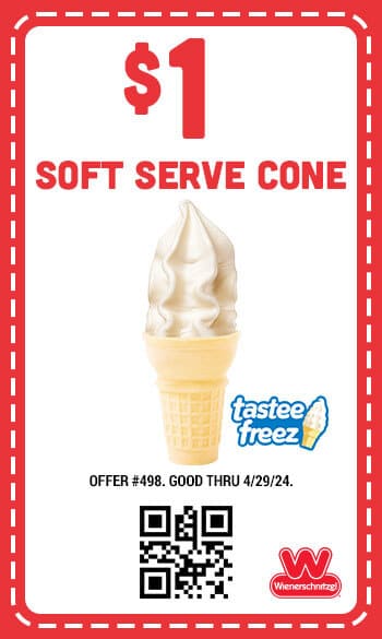 $1 - Soft Serve Cone - Coupon - 498