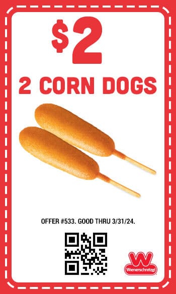 $2 - 2 Corn Dogs Coupon