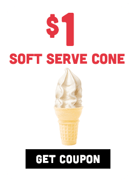 $1 Soft Serve Cone Coupon