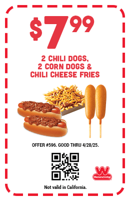 $7.99 - Two Chili Dogs, Two Corn Dogs and Chili Cheese Fries Coupon