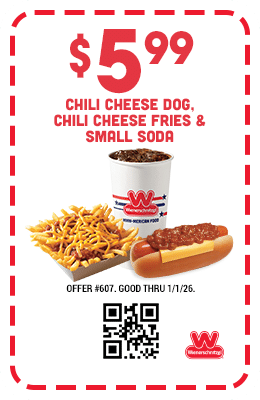 $5.99 Chili Cheese Dog, Chili Cheese Fries, and Small Soda Coupon