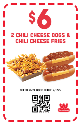 $6 Two Chili Cheese Dogs & Chili Cheese Fries Coupon