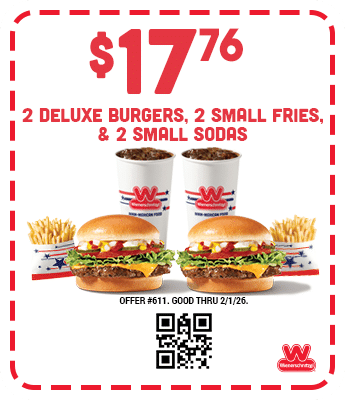 $17.76 - Two Deluxe Burgers, Two Small Fries & Two Small Sodas Coupon