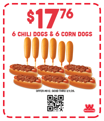 $17.76 - Six Chili Dogs & Six Corn Dogs Coupon