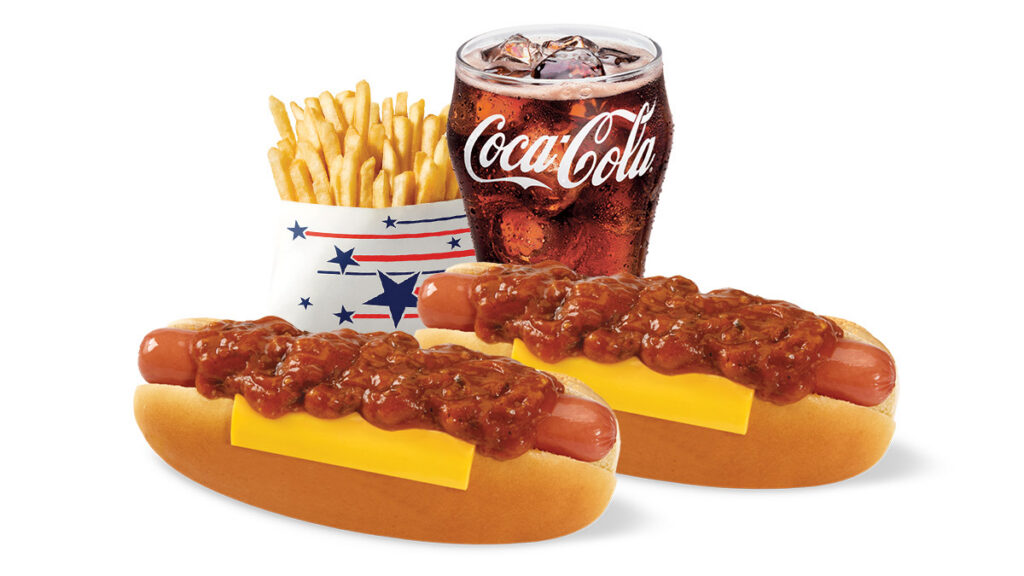 #1 Combo: Two Chili Cheese Dogs