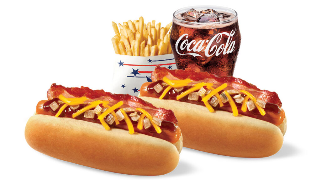 #8 Combo: Two BBQ Bacon Dogs