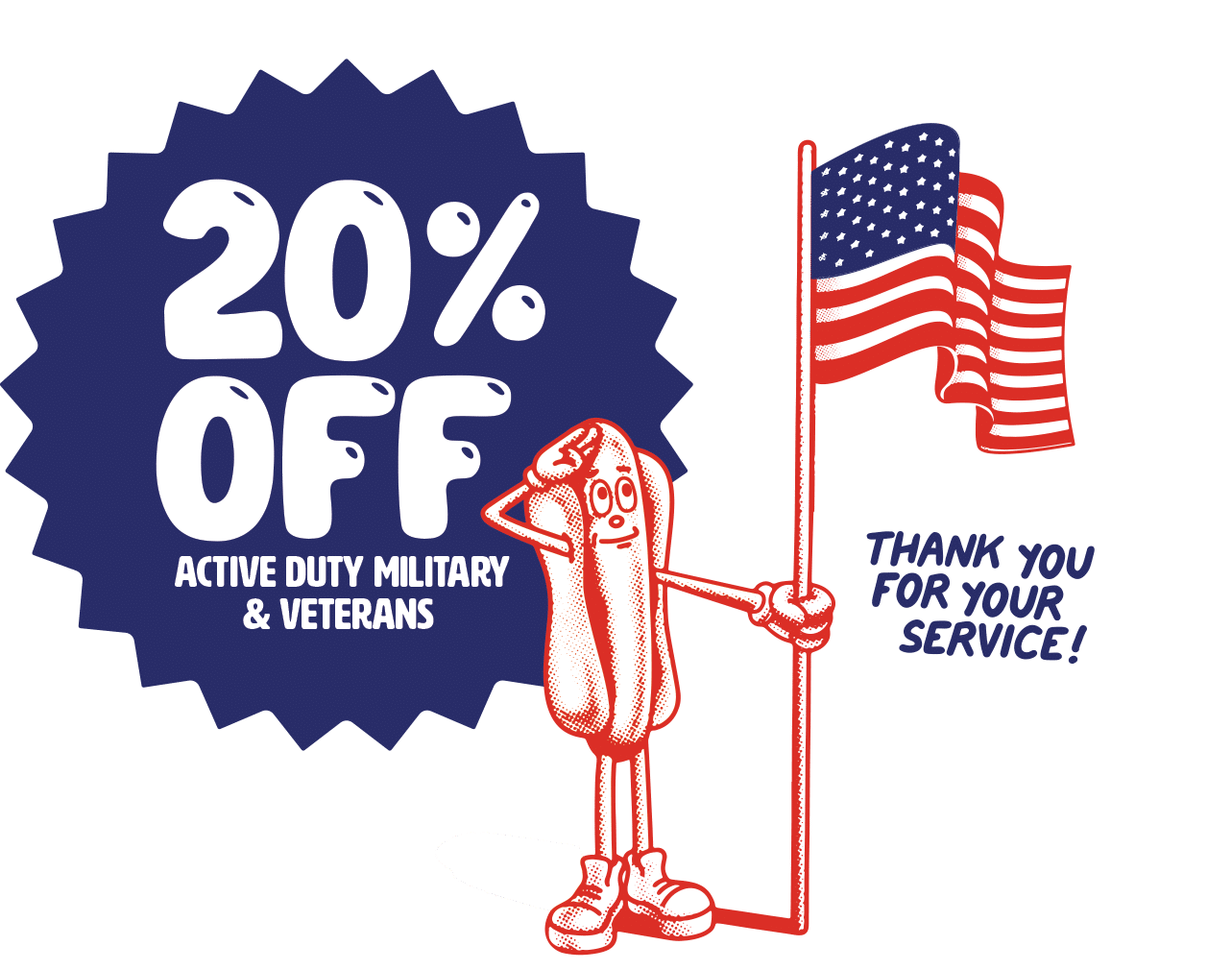 Military Discount 20% Off