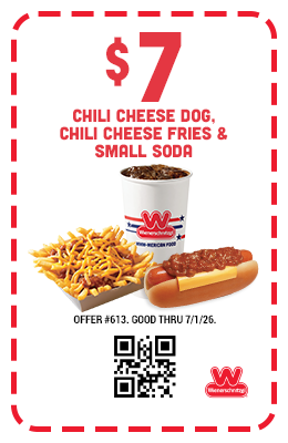 $7 Chili Cheese Dog, Chili Cheese Fries & Small Soad Coupon