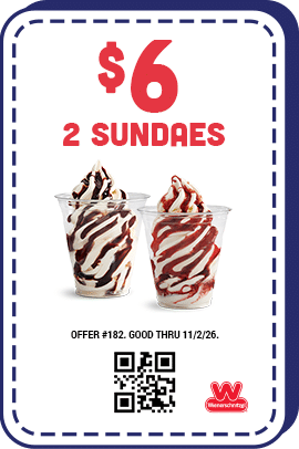 $6 Two Sundaes Coupon