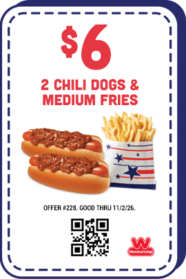 $6 Two Chili Dogs & Chili Cheese Fries Coupon