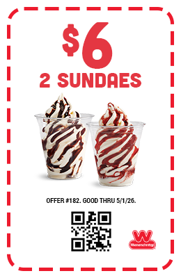 $6 Two Sundaes Coupon